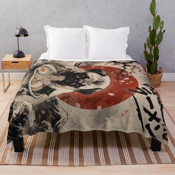 Item preview, Pug Dog Ramen Sumie Japanese Vintage designed and sold by TomFrontierArt.