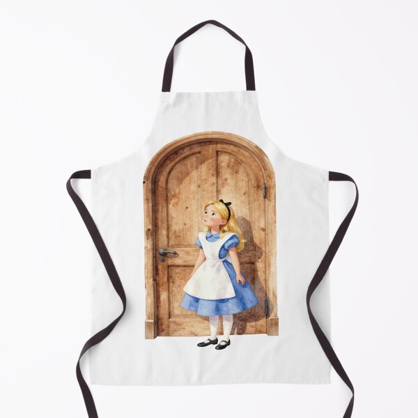 Item preview, Alice at the Wooden Door Watercolor Alice in Wonderland Art designed and sold by WildArtIT.