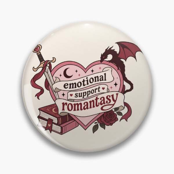 Item preview, Emotional Support Romantasy Romantasy Book Lover Dragon Fantasy Bookish Vinyl designed and sold by Yellowriversss.