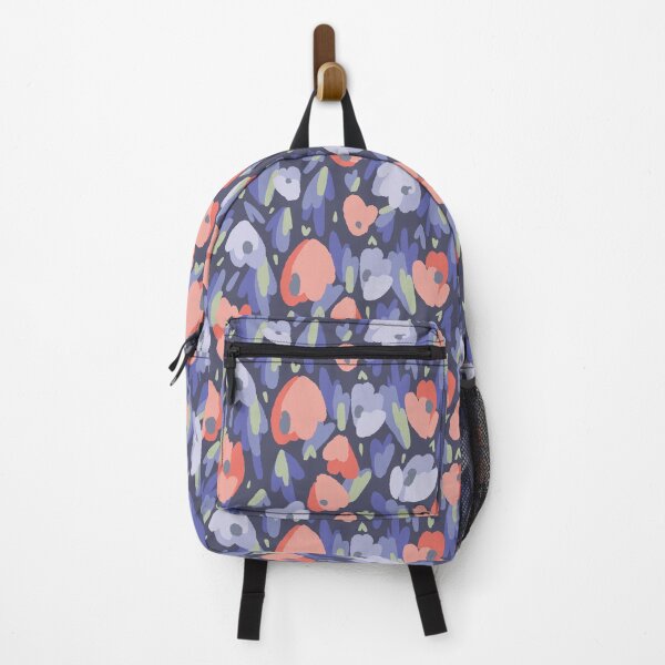 Item preview, Coral Blue Poppy Field Pattern designed and sold by Zaya_art.