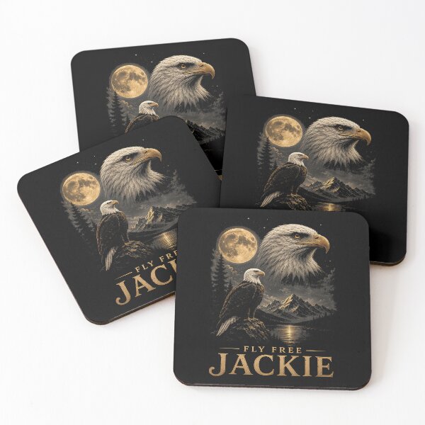 Item preview, Fly Free Jackie Bald Eagle Memorial Tribute designed and sold by DavidThe1.