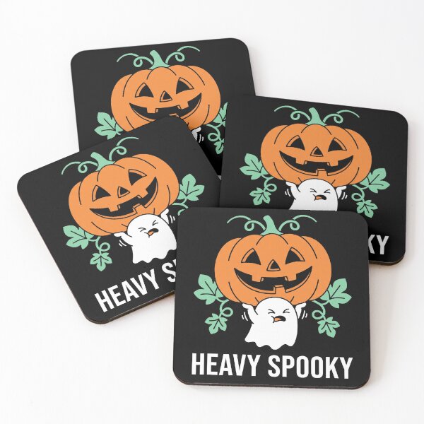 Item preview, Heavy Spooky Cute Ghost Lifting Giant Pumpkin Halloween designed and sold by TeNovaStudio.