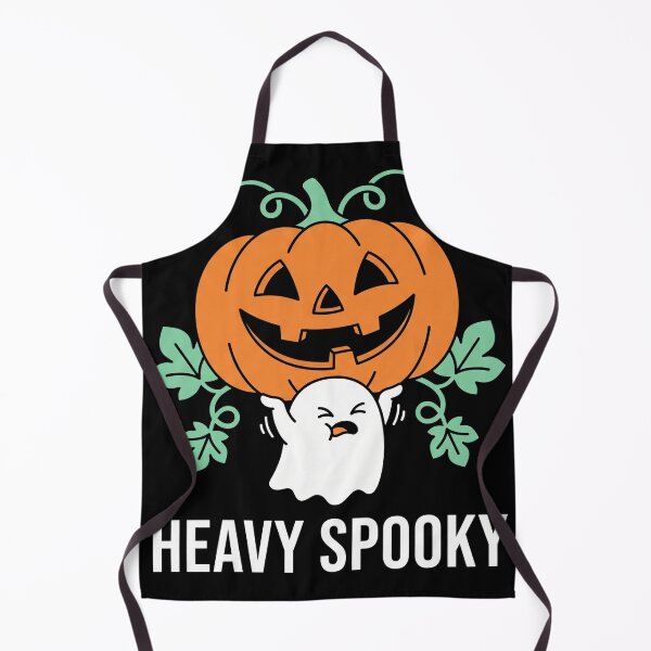 Item preview, Heavy Spooky Cute Ghost Lifting Giant Pumpkin Halloween designed and sold by TeNovaStudio.
