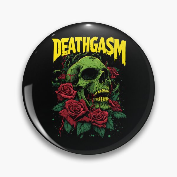 Item preview, Green Skull Surrounded By Red Roses Horror designed and sold by rikimaru725.