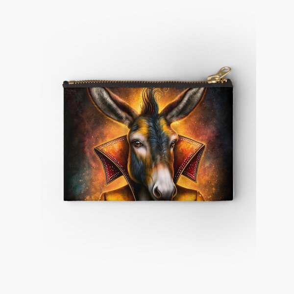 Item preview, Stylish Donkey In Vibrant Artistic Attire designed and sold by Artessie.