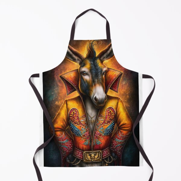 Item preview, Stylish Donkey In Vibrant Artistic Attire designed and sold by Artessie.