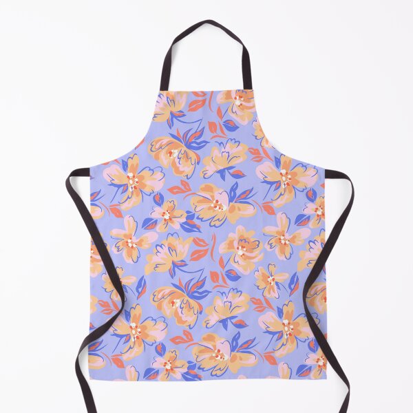Item preview, Peach Periwinkle Line Art Florals designed and sold by Zaya_art.