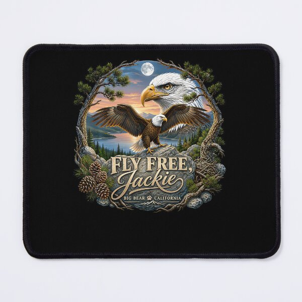 Item preview, Fly Free Jackie Big Bear Eagle California Wildlife Tribute designed and sold by DavidThe1.