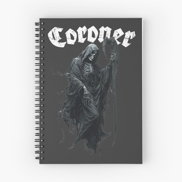Item preview, Coroner The Reaper Scythe Skull designed and sold by BloodyUnicornIT.