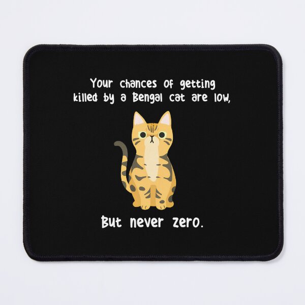 Item preview, Bengal Cat Humor Warning designed and sold by Dmo3HarkoArt.
