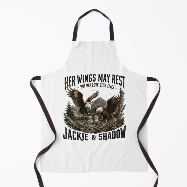 Item preview, Her Wings May Rest But Her Love Still Flies, Jackie & Shadow Bald Eagle Memorial designed and sold by perkmingStudio.