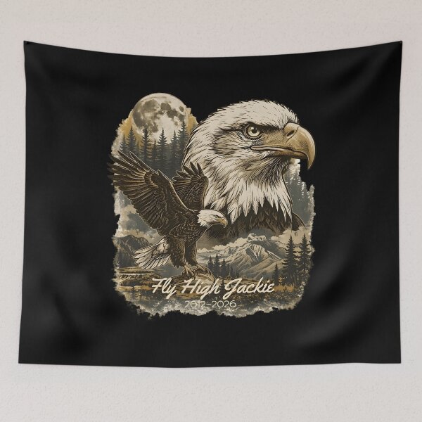 Item preview, Fly Free Jackie Bald Eagle Shirt designed and sold by MichaelAdamArt.