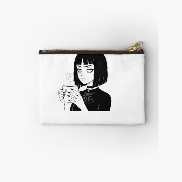 Item preview, Goth Girl with Coffee designed and sold by OH-MY-GOTH.