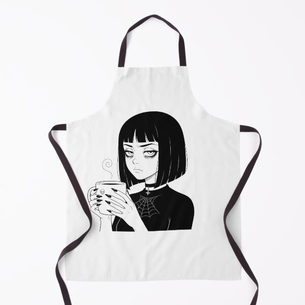 Item preview, Goth Girl with Coffee designed and sold by OH-MY-GOTH.