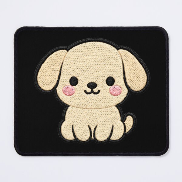 Item preview, Cute Kawaii Puppy Embroidery Patch Illustration designed and sold by ColorSplash123.
