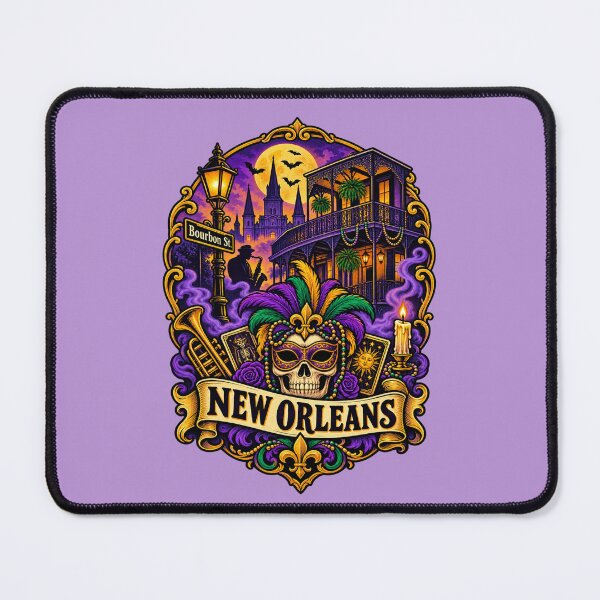 Item preview, New Orleans Halloween Shirt - Vintage French Quarter Gothic Poster Design designed and sold by Globalcitytees.