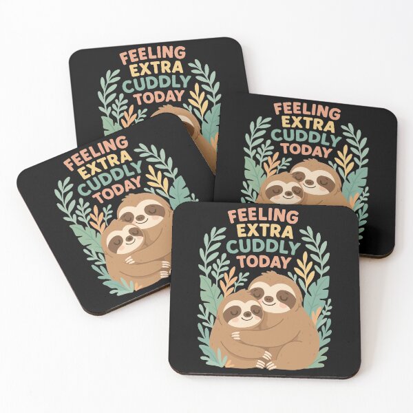 Item preview, Cute Sloth Cuddling – Extra Cuddly Design designed and sold by Pineapple-Tree.
