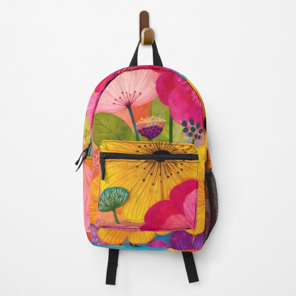 Item preview, Colorful Folk Art Flowers - Bright Happy Floral Painting designed and sold by Ela Art Space .