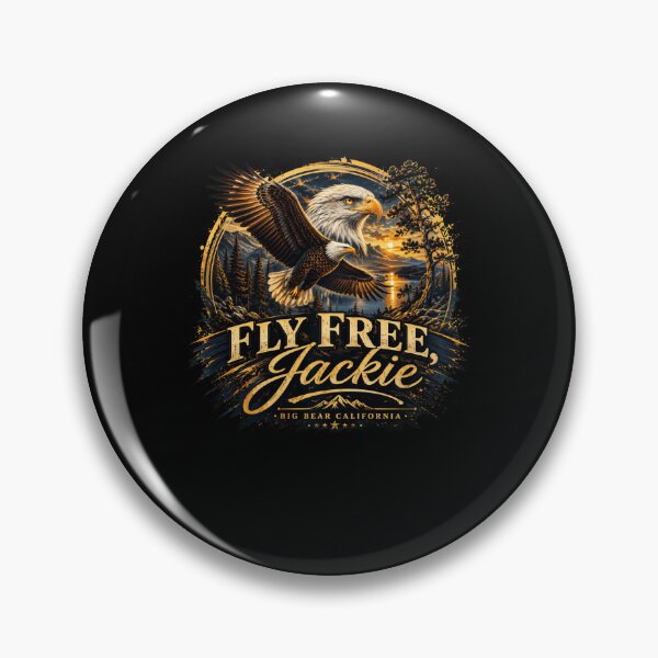 Item preview, Fly Free Jackie Big Bear Bald Eagle Memorial designed and sold by Amerakstore.