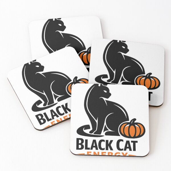 Item preview, Black Cat Energy Design | Minimalist Halloween Cat Silhouette designed and sold by MOCH- ART.
