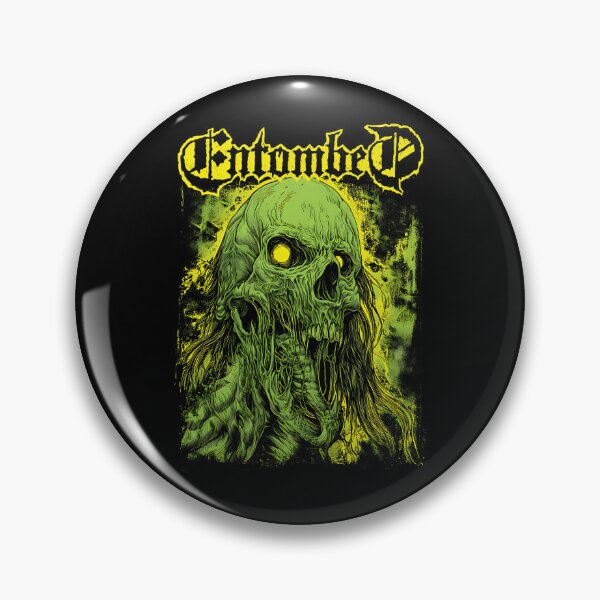 Item preview, Entombed Uprising Green Skull Worm designed and sold by BloodyUnicornIT.
