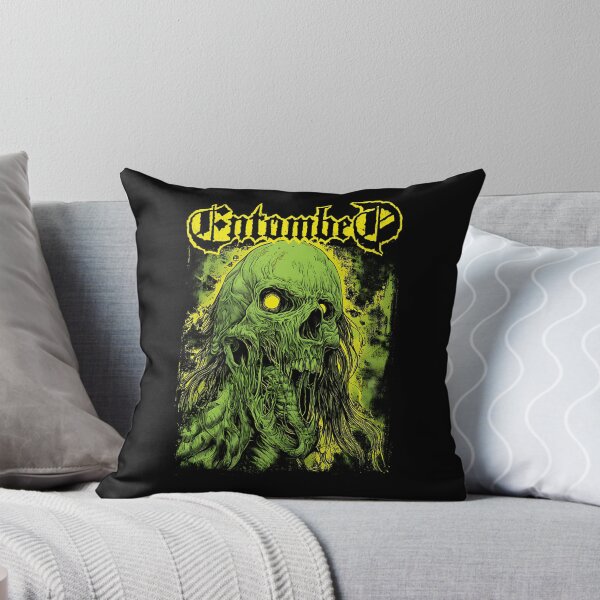 Item preview, Entombed Uprising Green Skull Worm designed and sold by BloodyUnicornIT.