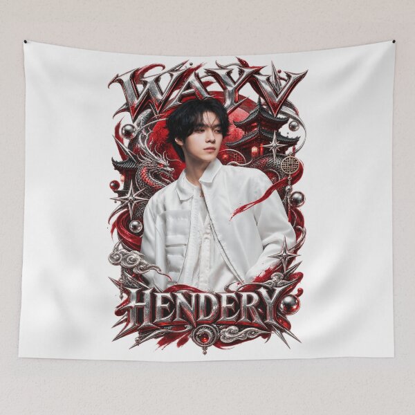 Item preview, Hendery WayV Vision Wings Red Horizon Warrior Poster designed and sold by Valeree Store.
