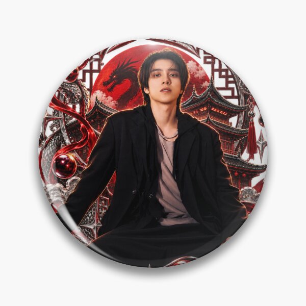 Item preview, Wong Kunhang Vision Wings Gold Border Vinyl Sticker designed and sold by Valeree Store.