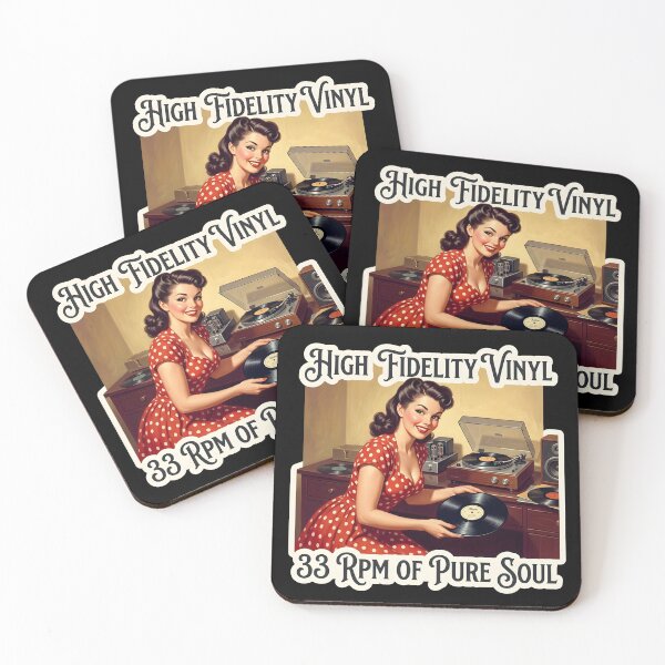 Item preview, High Fidelity Vinyl Record Player 33 RPM Pin-Up designed and sold by ThirdShiftLab.