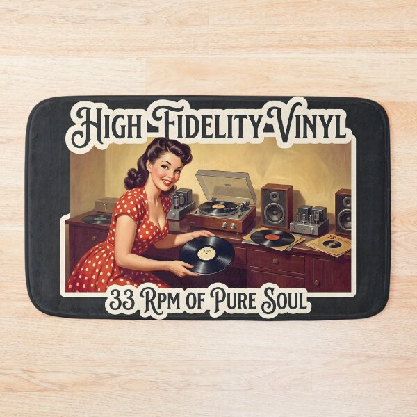Item preview, High Fidelity Vinyl Record Player 33 RPM Pin-Up designed and sold by ThirdShiftLab.