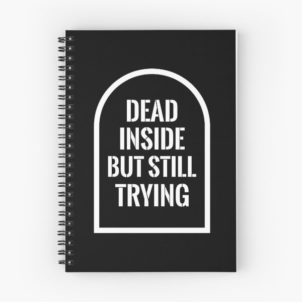 Item preview, Dead Inside But Still Trying Tombstone Sarcastic Halloween designed and sold by TeNovaStudio.