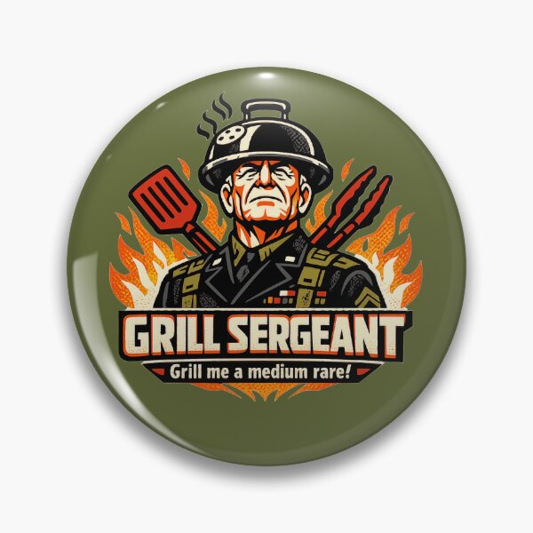 Artikelvorschau, Grill Sergeant – Grill mir ein Medium Rare entworfen und verkauft von KungPowUnicorn.