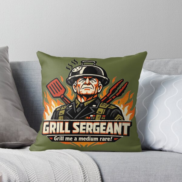 Item preview, Grill Sergeant – Grill Me A Medium Rare designed and sold by KungPowUnicorn.