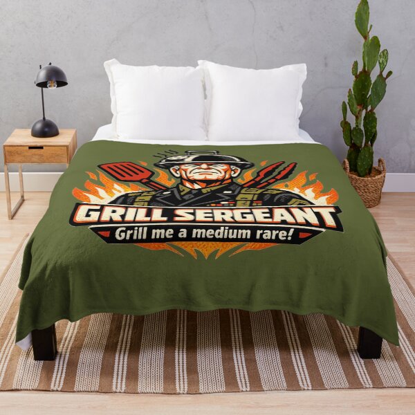 Item preview, Grill Sergeant – Grill Me A Medium Rare designed and sold by KungPowUnicorn.
