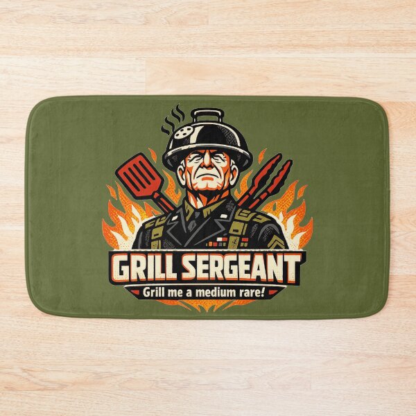 Artikelvorschau, Grill Sergeant – Grill mir ein Medium Rare entworfen und verkauft von KungPowUnicorn.