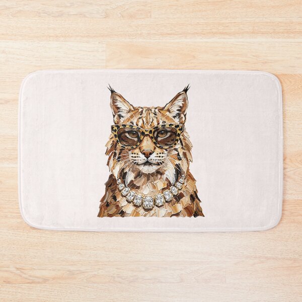 Item preview, Glam Lynx Cat Sunglasses Bling Wild Animal Leopard Bobcat  designed and sold by RickyHerrera.