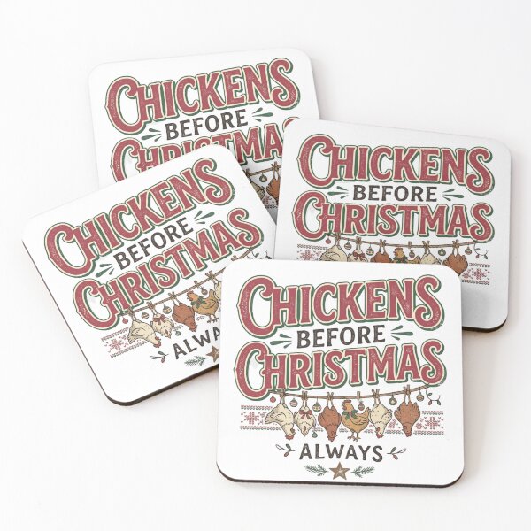 Item preview, Chickens Before Christmas Always Funny Chicken Farmer Holiday Humor designed and sold by raedattia.