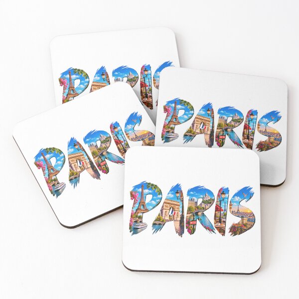 Item preview, Paris City Typography – Iconic France Travel Collage designed and sold by YOFANTZ!.