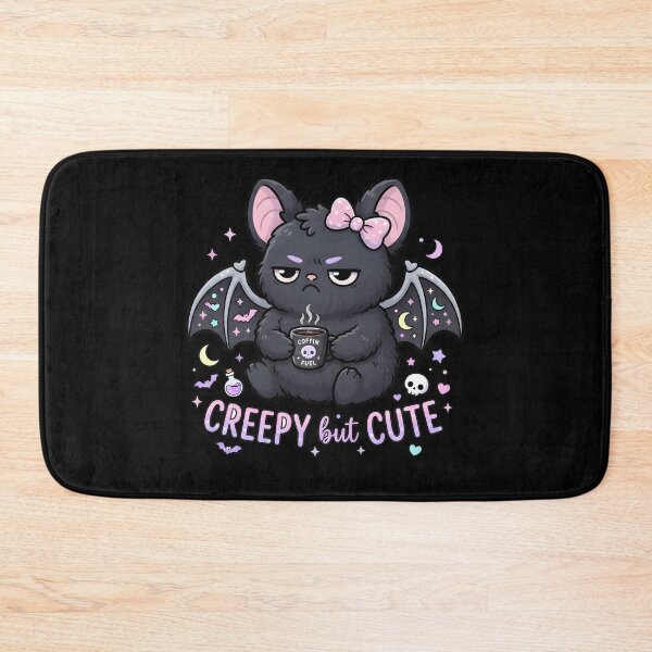 Artikelvorschau, Creepy but Cute – Pastel Goth Bat with Coffee entworfen und verkauft von OH-MY-GOTH.