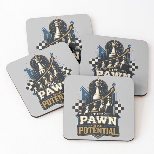 Item preview, The Pawn Has Potential Inspirational Chess designed and sold by KnightVibe.