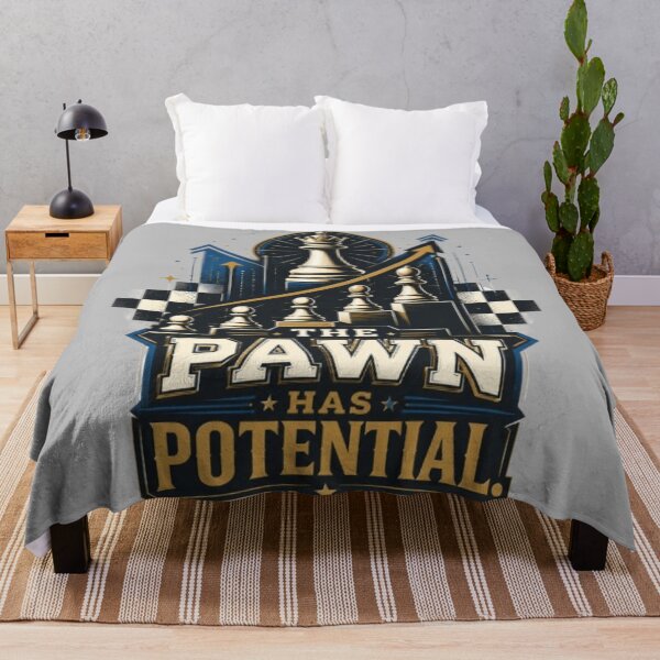 Item preview, The Pawn Has Potential Inspirational Chess designed and sold by KnightVibe.