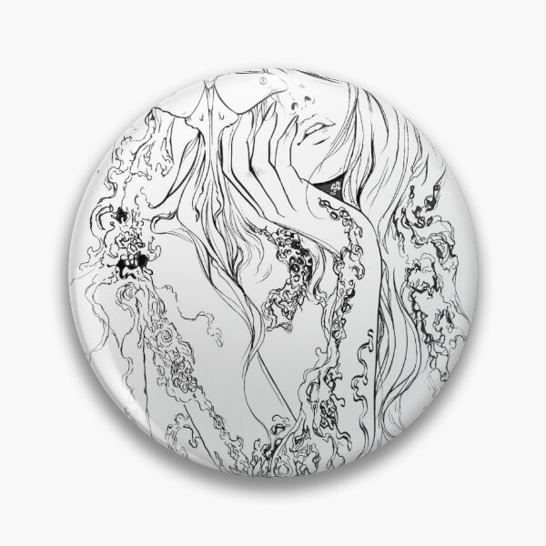 Item preview, Moth muse- surreal feminine line art designed and sold by Maralshr.