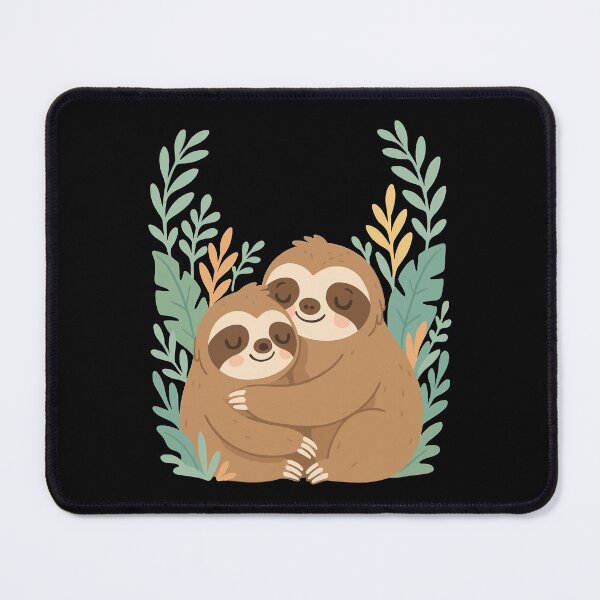 Item preview, Cute sloth cuddles in a jungle design designed and sold by Pineapple-Tree.