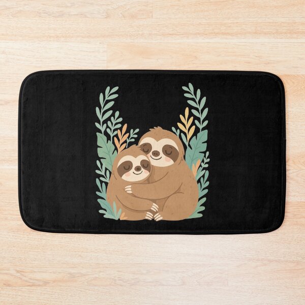 Item preview, Cute sloth cuddles in a jungle design designed and sold by Pineapple-Tree.