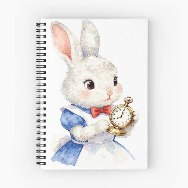 Item preview,  White Rabbit with Pocket Watch Watercolor Alice in Wonderland Art designed and sold by WildArtIT.