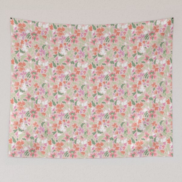 Item preview, Blush Pink Ditsy Floral Meadow designed and sold by Zaya_art.