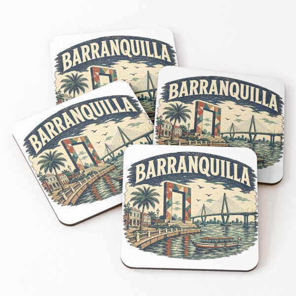 Item preview, Barranquilla Colombia Vintage Travel Shirt – Caribbean City Retro Graphic Tee designed and sold by ChicClicker.