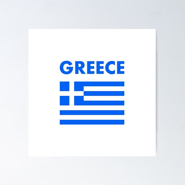 Item preview, Greece Flag  designed and sold by Inspirationmotivation.