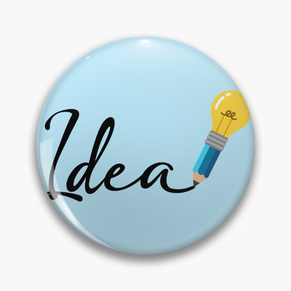 Item preview, Idea Lightbulb Pencil Creative Sticker Art designed and sold by Moody Critters.