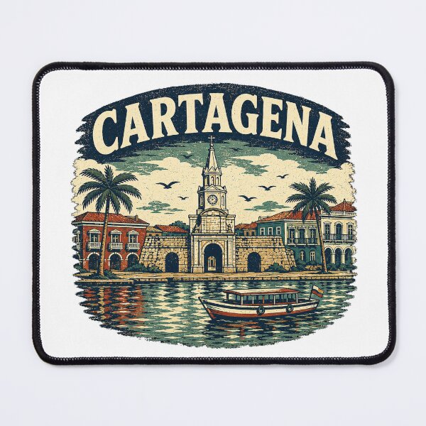 Item preview, Cartagena Colombia Vintage Travel Shirt – Caribbean Coastal City Retro Tee designed and sold by ChicClicker.